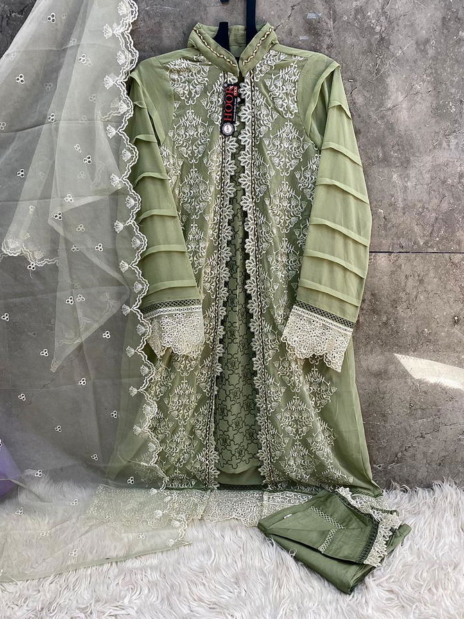 Hoor Tex HF 80 A To E Heavy Georgette Fancy Designer Wear Pakistani Salwar Suit Wholesale Price